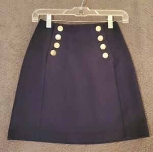 H&M Navy Blue Mini Skirt